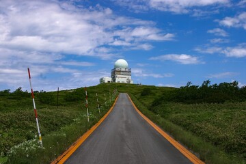 山頂に続く道