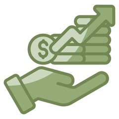 Investment Icon Element For Design