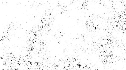 Black grainy texture isolated on white background. Distress overlay textured. Grunge design elements.