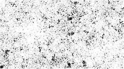 Black grainy texture isolated on white background. Distress overlay textured. Grunge design elements.