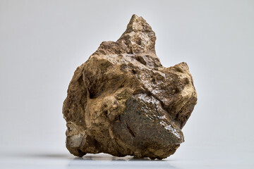 Close-Up Of a big Rock Against White Background
