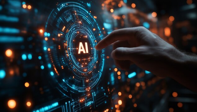 Background with AI Technology