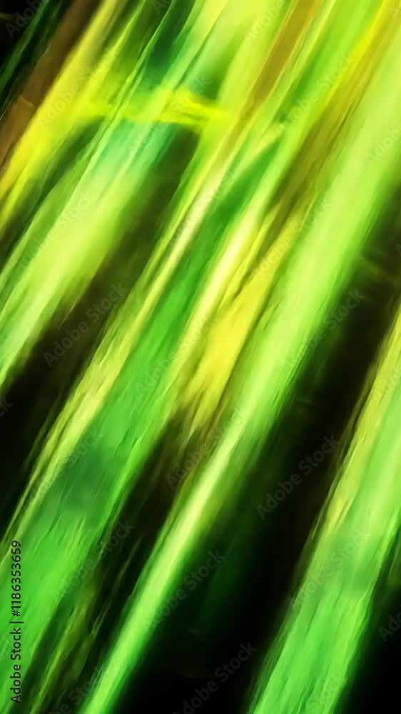 Poster dynamic abstract background featuring vibrant green and yellow streaks creating a sense of movement 