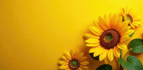 Gentle hues of yellow and orange spread across the wall, sunflower, shades, nature