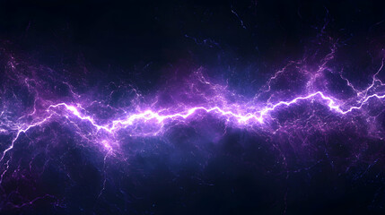Electric purple sparks crackling over a dark navy abstract background with dynamic light effects
