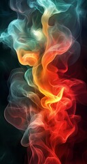 Obraz premium Abstract background Fire and Smoke