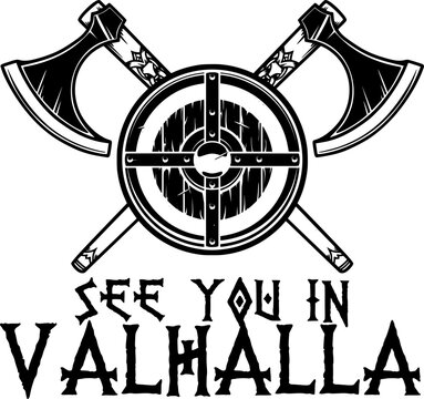 viking helmet and sword