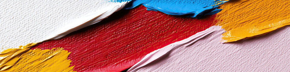 Impasto Paint Swatches on Textured Canvas