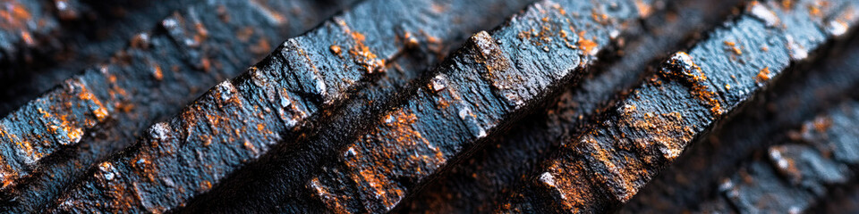 Fototapeta premium Close-up of Rusted Metal Gears
