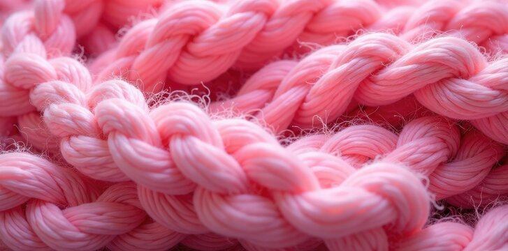 Soft pink Alpaca fibers entwined with fluffy Angora threads, woven into a cozy Pullover, fiberart, knitting