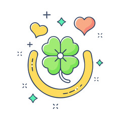lucky charm vector icon, patrick’s day vector illustration - simple illustration of lucky charm perfect for logos, and patrick’s day -themed designs.