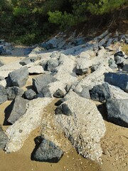 stones on the beach