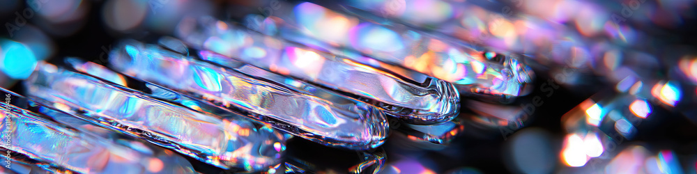 Poster Iridescent Cylindrical Objects with Rainbow Reflections