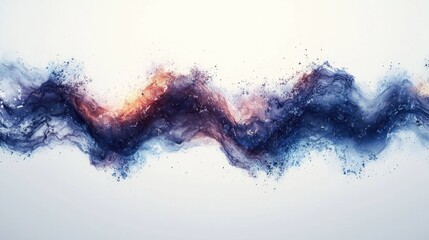 Abstract wave pattern in vibrant colors.