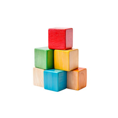 Colorful Wooden Blocks Pyramid 