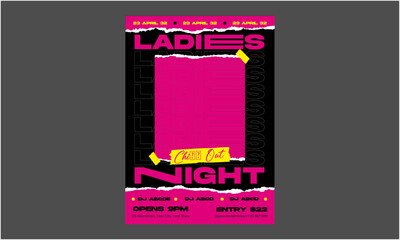 Fototapeta premium Night Party Flyer