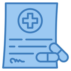 Fototapeta premium Prescription Pad Icon Element For Design