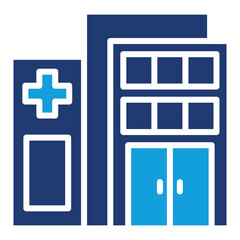 Obraz premium Hospital Building Icon Element For Design