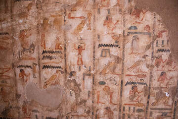 Ancient egyptian Tombs of the Nobles in Aswan, Egypt