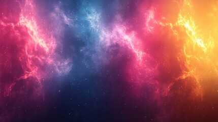 Obraz premium Colorful cosmic nebula with vibrant hues.