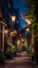 Fototapeta premium street in the city of night