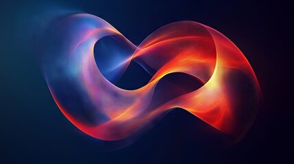 Abstract wave form on a low-poly triangular background, designed to represent themes of cyberspace, big data, the metaverse, network security, and data transfer