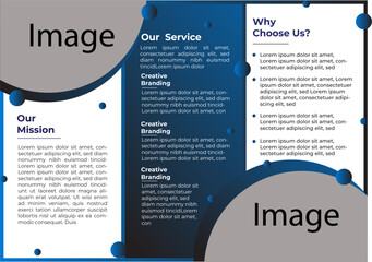 Corporate Business Brochure Back Side Template