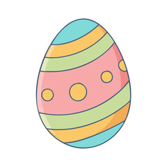 easter egg vector icon, spring vector illustration - simple illustration of easter egg perfect for logos, and spring -themed designs.