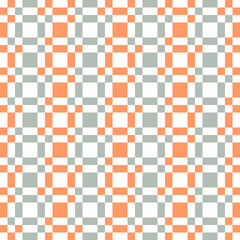 Gray and orange seamless geometric pattern
