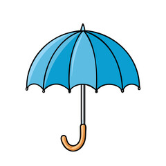 umbrella vector icon, spring vector illustration - simple illustration of umbrella perfect for logos, and spring -themed designs.