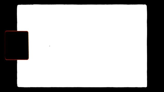  16mm Film Frame with Sprocket Hole