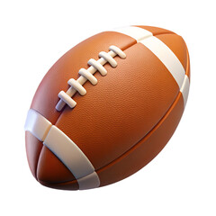 Rugby balls or american football 3d icon