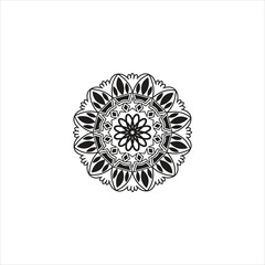 Simple Art Beautiful Mandala Design.