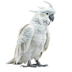 Obraz premium Stunning White Bird on Clean transparent background, Ideal for Nature and Wildlife Photography Projects