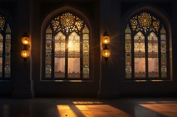 stained glass window in church
