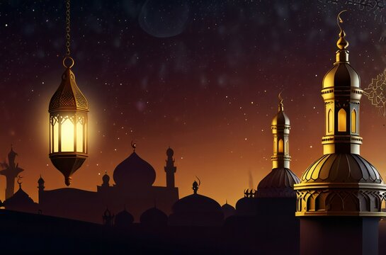 mosque at sunset