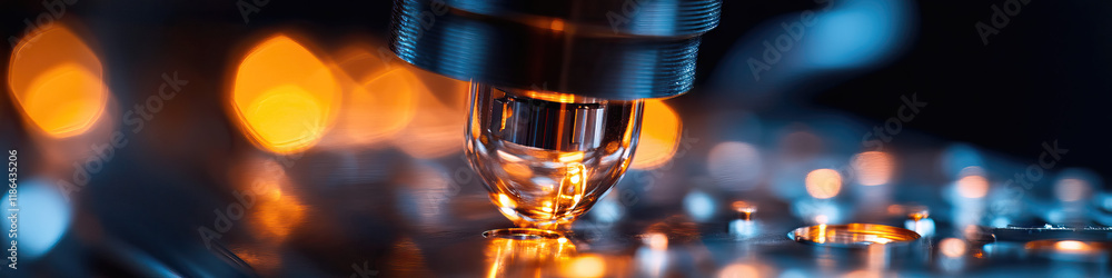 Poster precision instrument and metallic surface with indentations