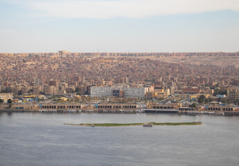 Obraz premium panorama of Aswan city, Egypt