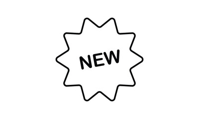 Tag New outline icon. 