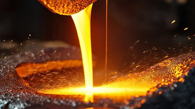 Molten Metal Pouring: Industrial Process