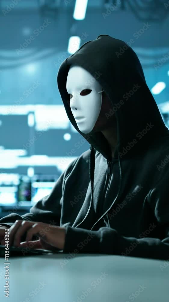 Aufkleber Hacker Stealing Data From Computer