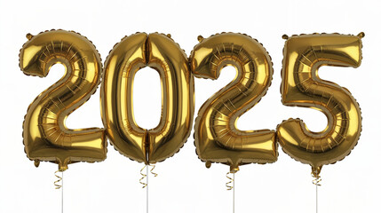 Golden 2026, 2025 Balloons Celebrating the New Year