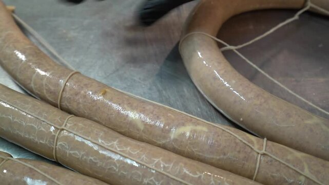 Sausage production process