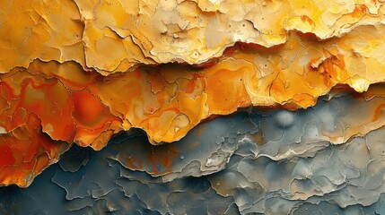 : A close-up of textured wall art, showing fine details and natural patterns,