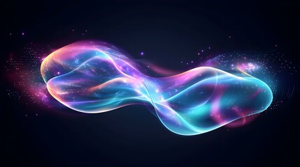 Abstract glowing cosmic wave.  Perfect for backgrounds, websites, and digital art.