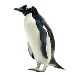 Fototapeta premium Elegant Antarctic Penguin on Clean transparent background with Pristine Isolation for Nature Enthusiasts