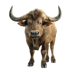 Realistic Isolated Banteng Model on Clean transparent background for Artistic and Educational Uses