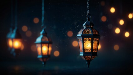 street lamp in the night