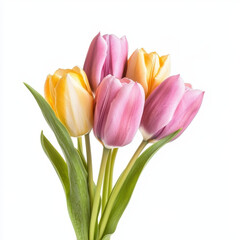 vibrant bouquet of tulips in various colors, perfect for spring