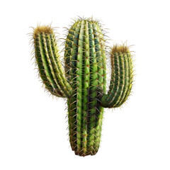 Naklejka premium Photorealistic Isolated Cactus on Clean transparent background for Bright and Modern Decor Elements